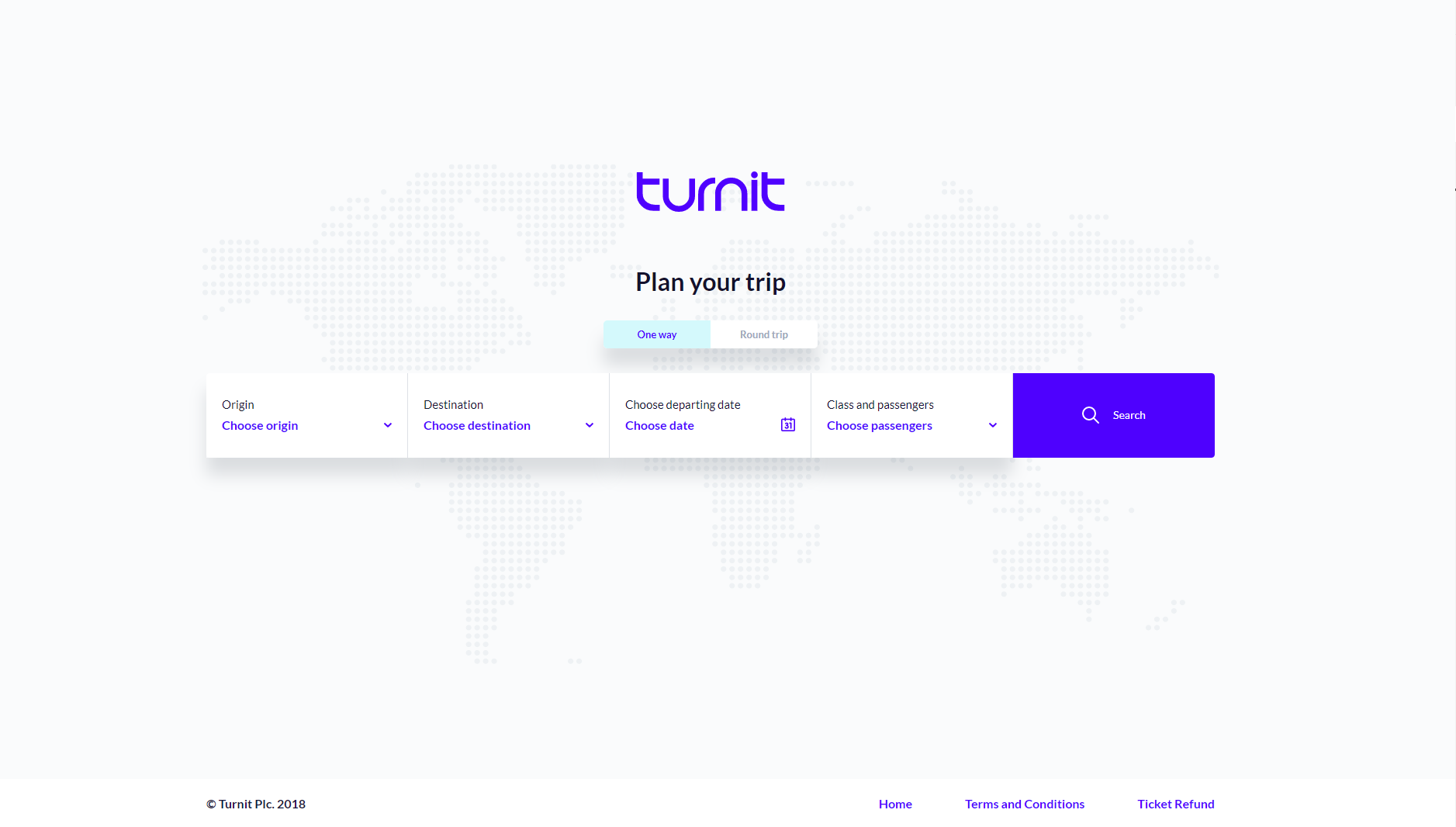 Turnit bus ticket reservation booking engine